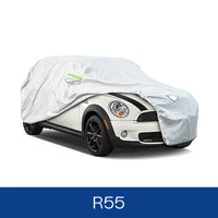 Housse voiture pour Mini Cooper F56 F60 R55 R56 R60, argent, deux couches, doublure coton, 2011-2023