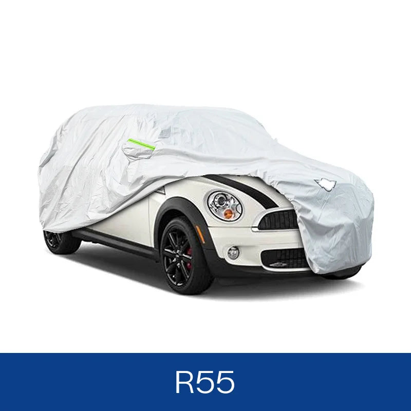 Housse voiture pour Mini Cooper F56 F60 R55 R56 R60, argent, deux couches, doublure coton, 2011-2023