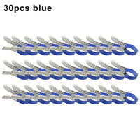 Pinces bâche piscine en acier inoxydable, manchons bleus ou noirs, lot de 6 ou 30 pièces