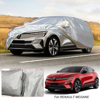 Housse voiture pour Renault Kardian, taffetas de polyester argenté anti-UV avec sac de rangement
