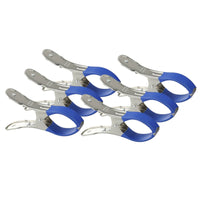 Pinces bâche piscine en acier inoxydable, manchons bleus ou noirs, lot de 6 ou 30 pièces