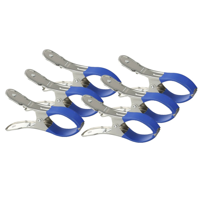 Pinces bâche piscine en acier inoxydable, manchons bleus ou noirs, lot de 6 ou 30 pièces