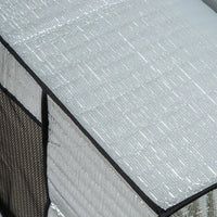 Housse de climatiseur extérieur en aluminium, façade en maille, 5 tailles de 75 à 105 cm