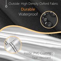 Housse de balancelle de jardin imperméable en tissu Oxford, anti-UV, 5 tailles