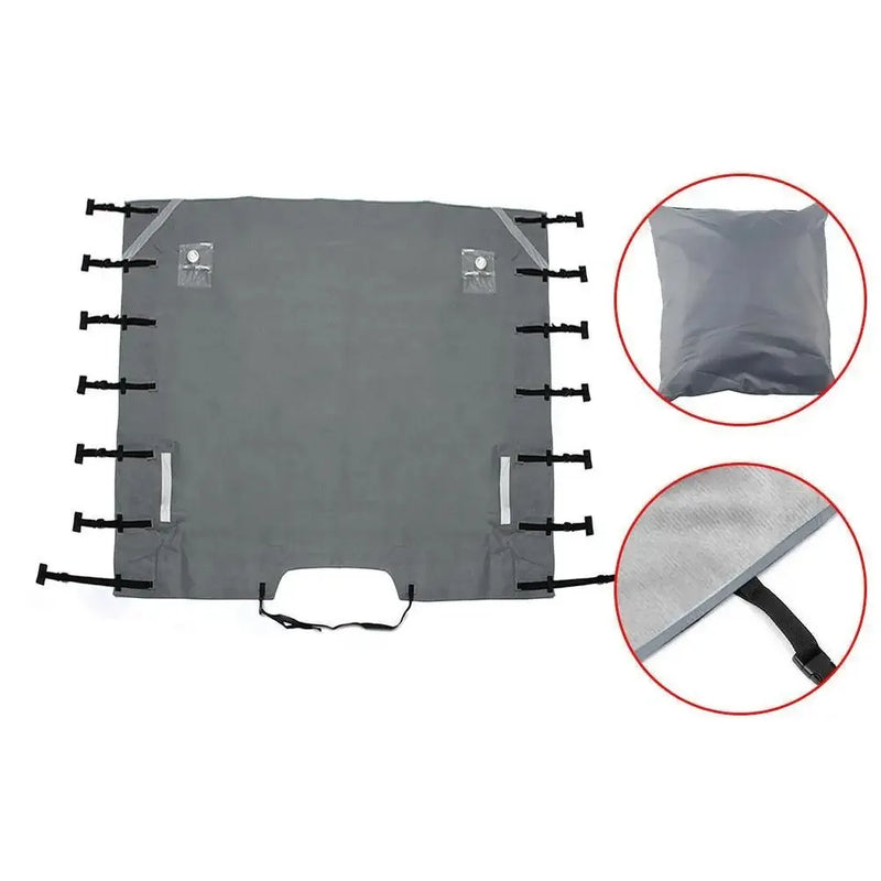 Housse avant de remorquage pour caravane, Oxford 210D imperméable et anti-UV, 220 x 175 cm