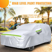 Housse voiture pour Land Rover Range Rover Evoque 2011-2025, argentée, imperméable, anti-UV, porte zippée