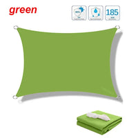 Voile d'ombrage rectangulaire imperméable en polyester 300D, anti-UV, 10 tailles