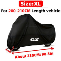 Housse moto pour BMW R 1300 GS et Adventure, polyester 190T imperméable, anti-UV, 6 tailles