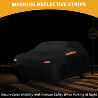 Housse voiture pour Audi Q3 2012-2024, imperméable tous temps, tissu 210D enduit PU noir