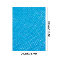 Bâche à bulles piscine ronde ou rectangulaire en film PE isolant, de 180 à 450 cm