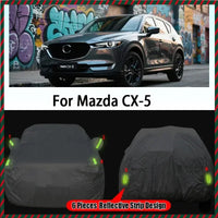Housse voiture SUV pour Mazda CX-5, complète imperméable anti-UV, doublure épaisse, noire ou argent