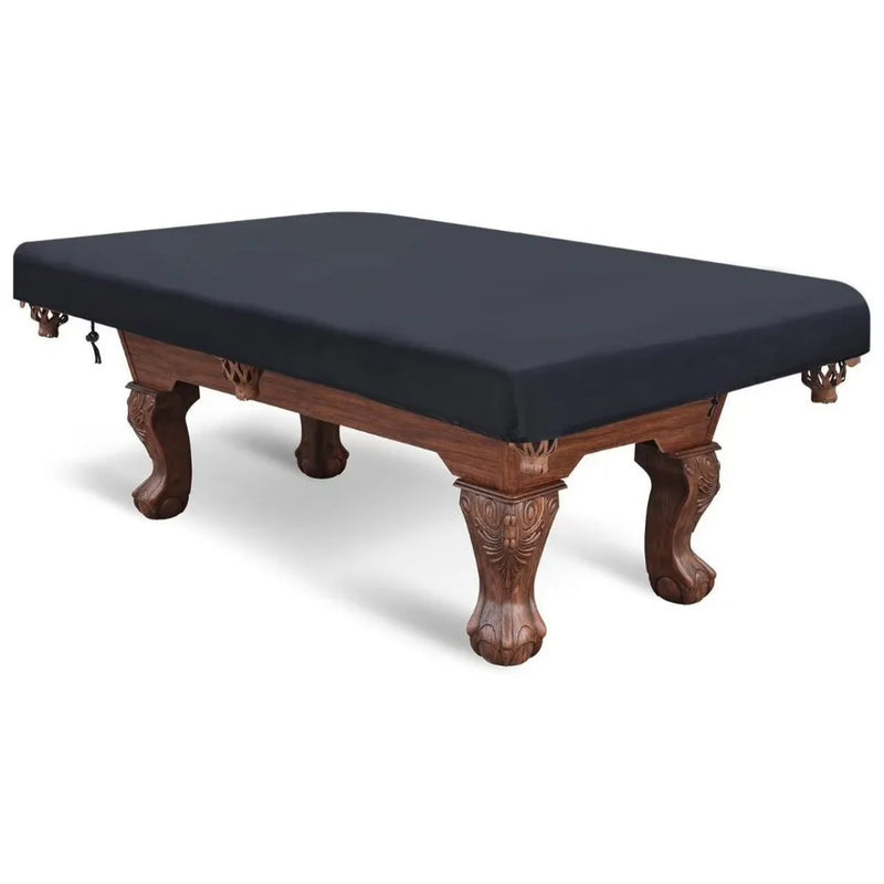 Housse billard anti-poussière Oxford 210D noire, bord élastiqué et cordon, 7, 8 ou 9 pieds