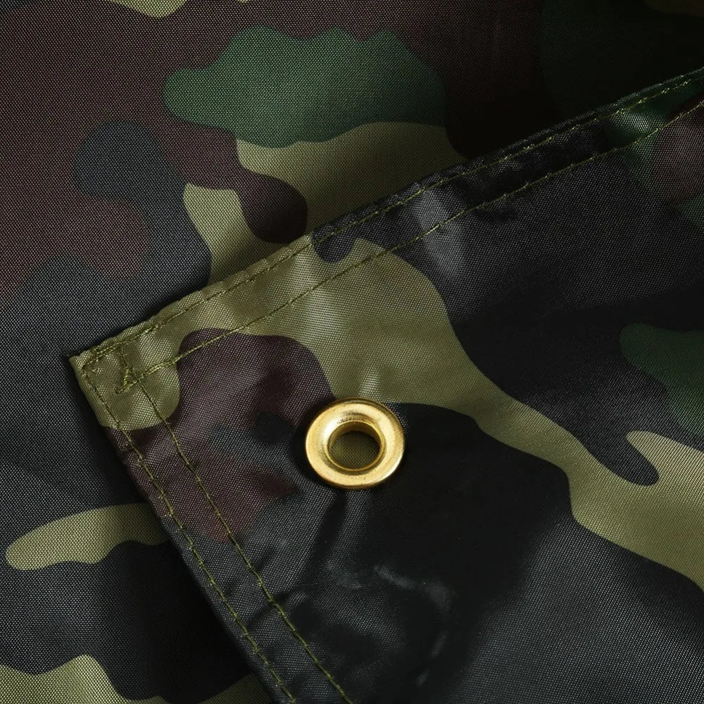Bâche de sol camouflage ultralégère en nylon, 3 tailles jusqu'à 3 x 2,9 m