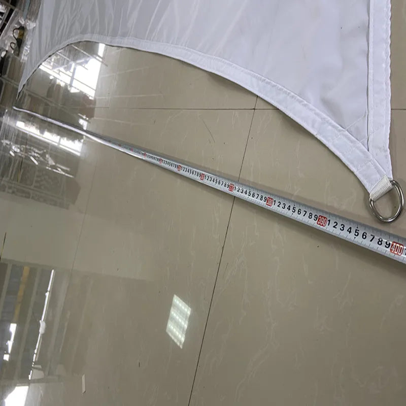 Voile d'ombrage grande taille 160 g/m², bords incurvés, 95 % d'ombrage pour patio