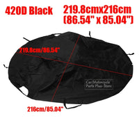 Demi-housse de toit pour Mazda MX-5 MK1, MK2 et MK2.5, polyester 420D imperméable, noire ou argent