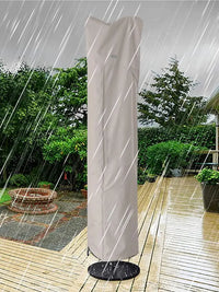 Housse parasol déporté imperméable en Oxford à fermeture éclair, 2 tailles de 2,1 à 4 m