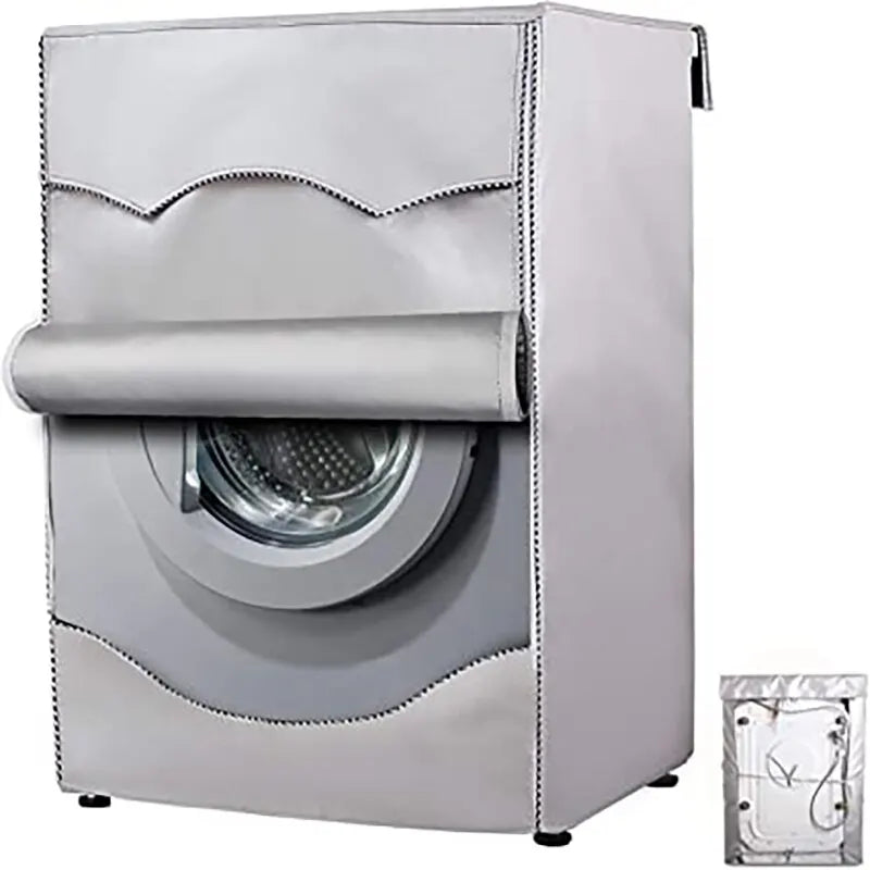 Housse machine à laver et sèche-linge imperméable, rabat avant enroulable, 4 modèles