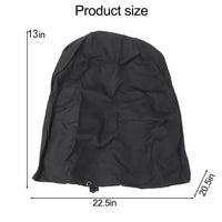 Housse de barbecue d'extérieur Oxford 600D résistante aux UV avec cordon de serrage, 57 x 52 x 41 cm