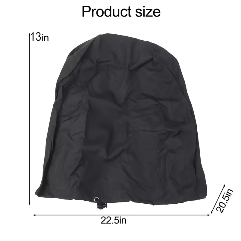 Housse de barbecue d'extérieur Oxford 600D résistante aux UV avec cordon de serrage, 57 x 52 x 41 cm