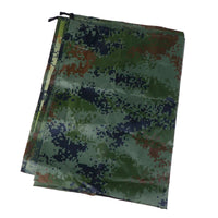 Bâche de camping ultralégère camouflage en polyester 210T, 1 x 1,45 m avec sac