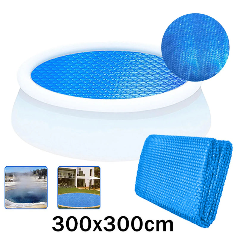 Bâche solaire à bulles ronde pour piscine hors sol, diamètre 180 à 450 cm