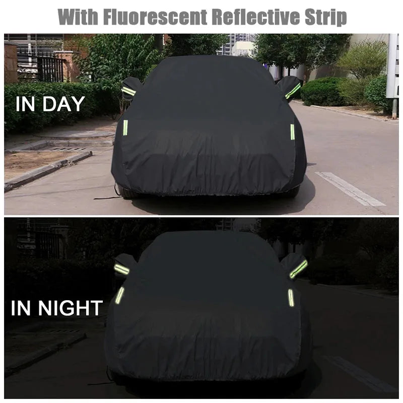 Housse voiture complète pour Porsche 911 1998-2023, noire, imperméable, toutes saisons, anti-neige et anti-UV