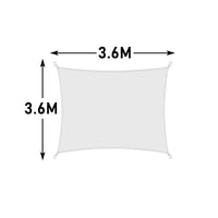 Voile d'ombrage blanche en Oxford 420D, carrée, rectangulaire ou triangulaire
