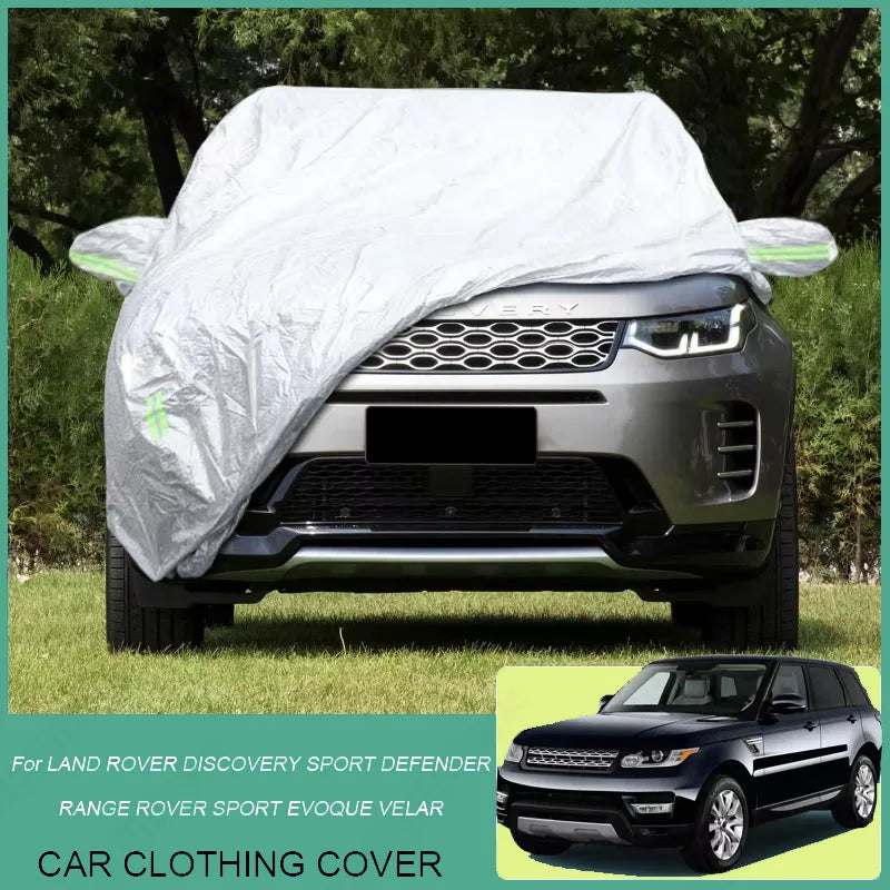Housse voiture pour Range Rover Evoque L538 et L551, Oxford argenté imperméable, depuis 2014