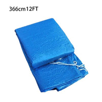 Bâche de piscine ronde hors sol à cordon de serrage, polyéthylène, de 183 à 366 cm