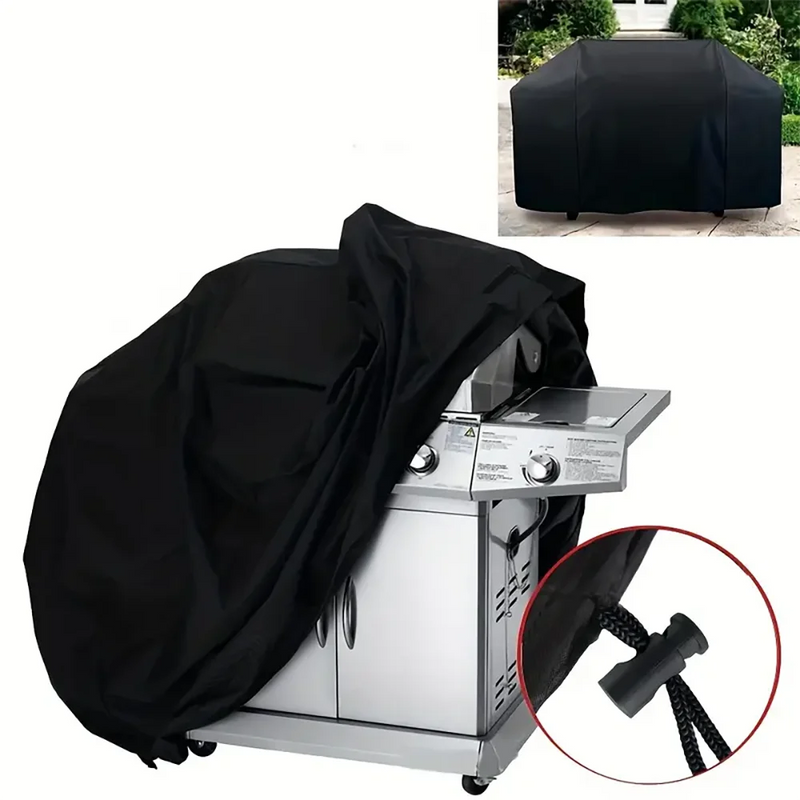 Housse barbecue noire Oxford 190T et 210D étanche anti-UV, 7 dimensions