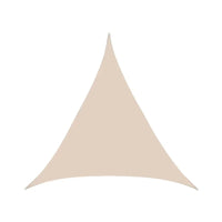 Voile d'ombrage triangulaire imperméable en polyester 300D, de 2x2x2 à 5x5x5 m, beige ou gris