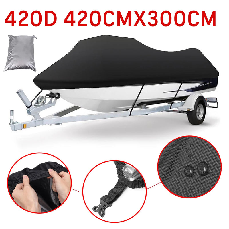 Housse jet ski 3 places Oxford 420D imperméable, 420 x 300 cm, noir, argent ou bleu