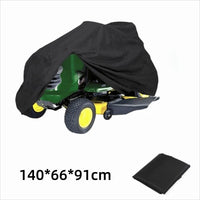 Housse tracteur tondeuse autoportée imperméable en Oxford noir, anti-UV et anti-poussière