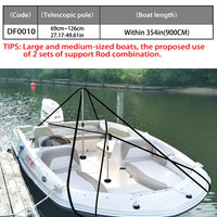 Poteau de support de bâche de bateau télescopique en aluminium, 69 à 126 cm