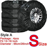 Housses de pneus en polyester 190T ou 210T, lot de 4, 13 à 20 pouces