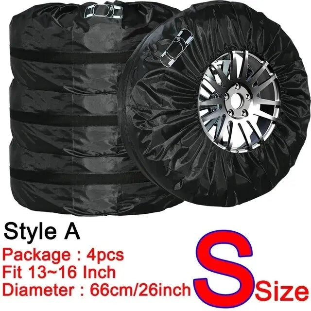 Housses de pneus en polyester 190T ou 210T, lot de 4, 13 à 20 pouces