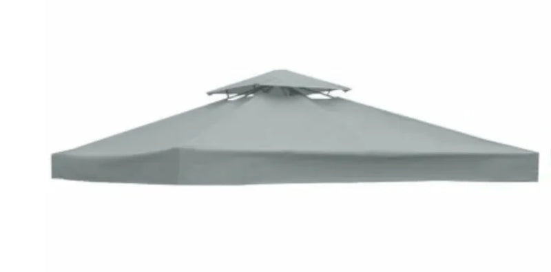 Bâche de toit pour tonnelle 3 x 3 m polyester 300D imperméable anti-UV, 7 coloris