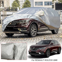 Housse voiture pour Renault Kardian, taffetas de polyester argenté anti-UV avec sac de rangement