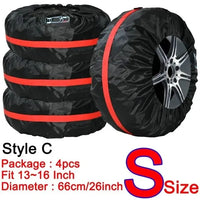 Housses de pneus en polyester 190T ou 210T, lot de 4, 13 à 20 pouces