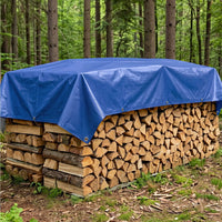 Bâche étanche bleue avec œillets métalliques en polyéthylène 60 g/m², 3 x 4 m