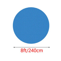 Bâche à bulles piscine rectangulaire ou ronde bleue, isolation thermique, 7 dimensions