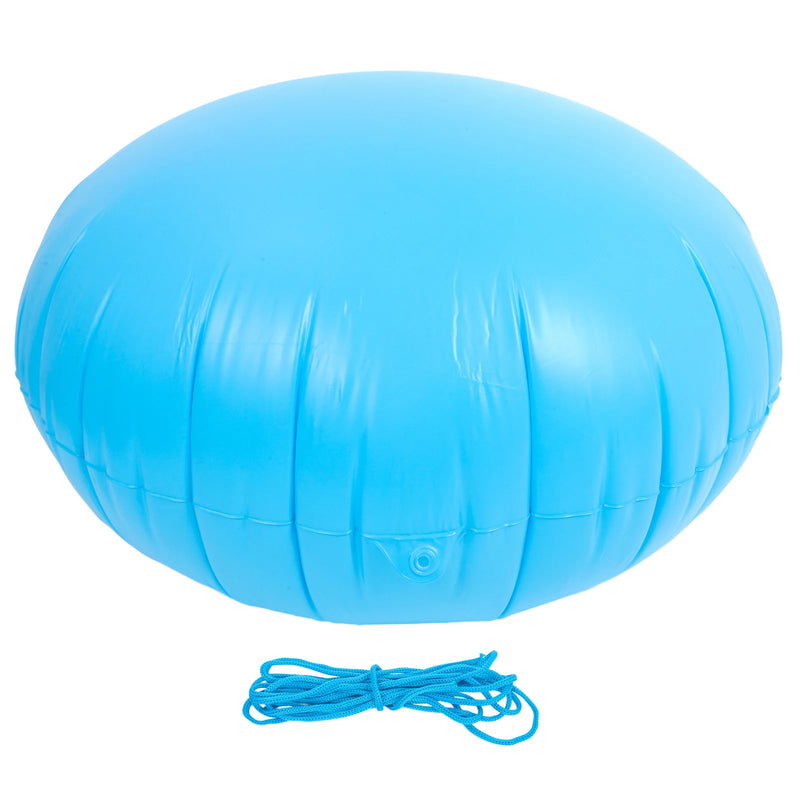 Coussin d'hivernage rond gonflable pour piscine hors sol, PVC bleu ciel, 120 x 120 cm