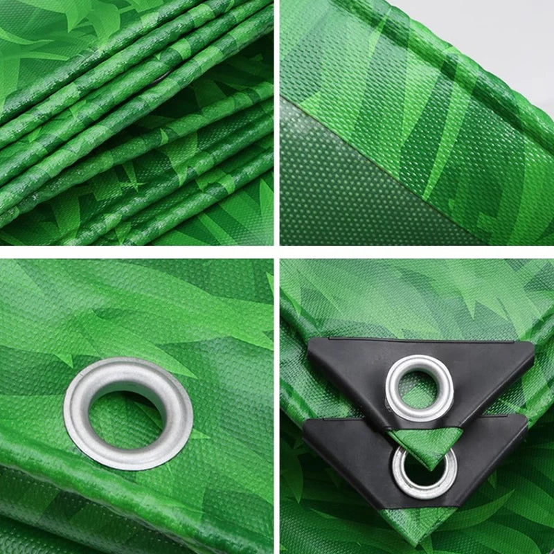Bâche PVC verte et camouflage 450 g/m² à œillets, 3 motifs, de 2 x 1,5 à 3 x 4 m