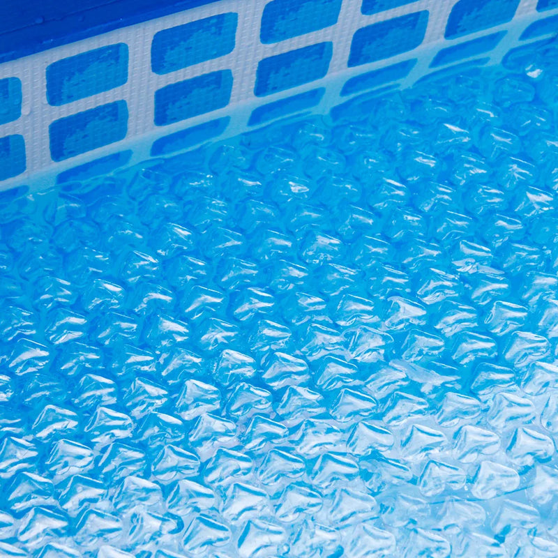 Bâche à bulles piscine rectangulaire ou ronde bleue, isolation thermique, 7 dimensions