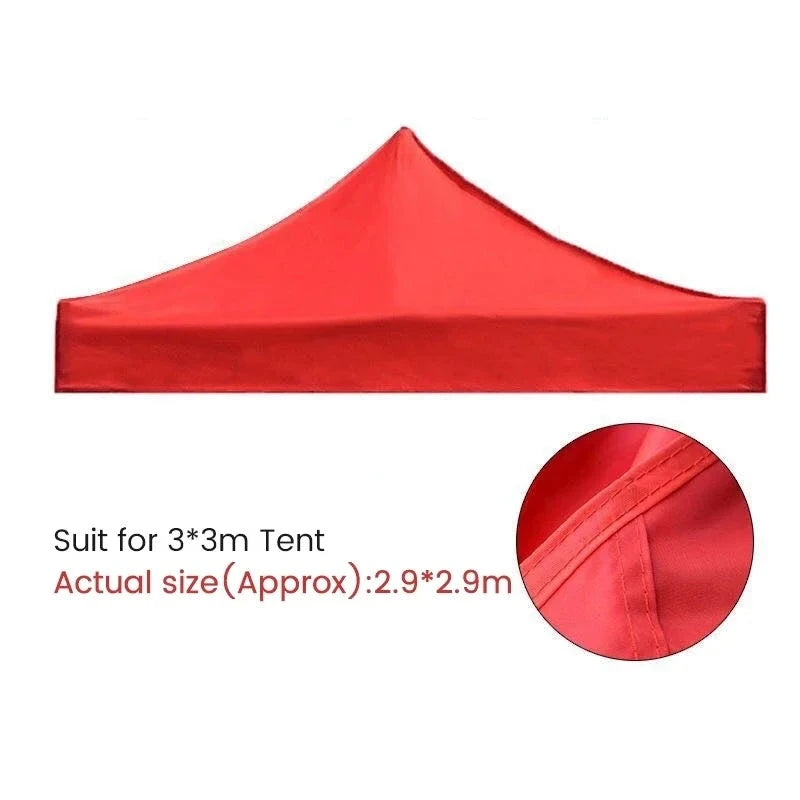Bâche tonnelle pliante de remplacement Oxford 420D, 2x2 à 3x4,5 m, structure non incluse