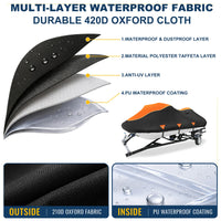 Housse jet ski pour Sea-Doo Spark et Trixx 2 ou 3 places 2014-2024, Oxford 420D