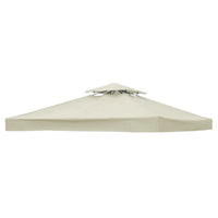 Toit de remplacement pour tonnelle 3 x 3 m, polyester 300D à double toit, vert ou beige