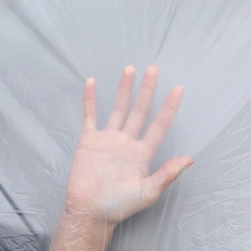 Housse de voiture jetable transparente en PE, ourlet élastique, anti-pluie et anti-poussière, S à XL