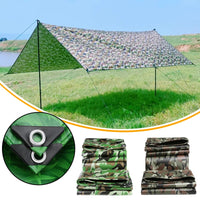 Bâche PVC verte et camouflage 450 g/m² à œillets, 3 motifs, de 2 x 1,5 à 3 x 4 m