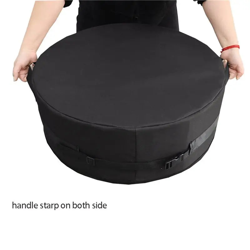 Housse brasero ronde 130 cm en polyester Oxford 600D imperméable anti-UV avec sangle